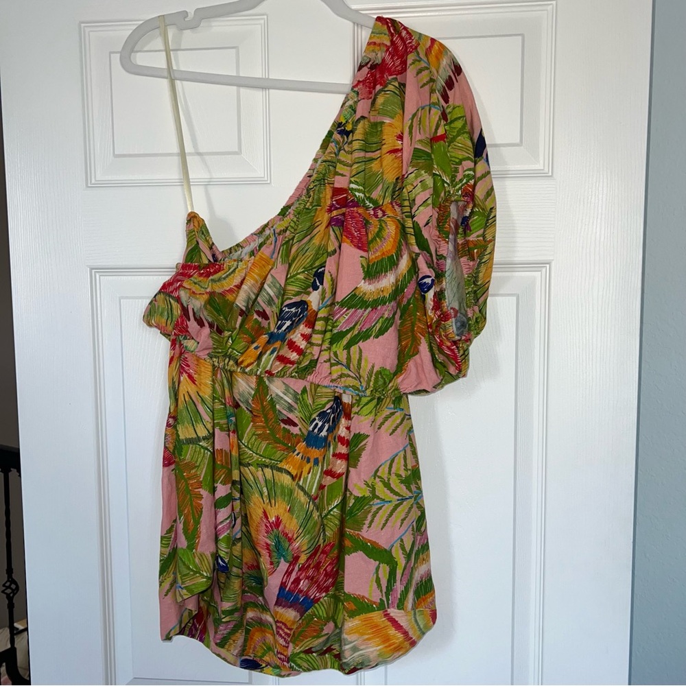 Farm rio Macaw Leaves Mini Dress - Picture 13 of 16